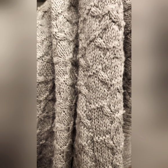 H&M Grey Oversized Cowl Neck Sweater - Picture 7 of 12